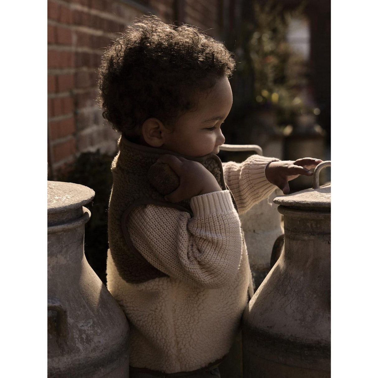 Lil'Atelier Turtledove Shitake Nbmlajo Loose Vest Lil