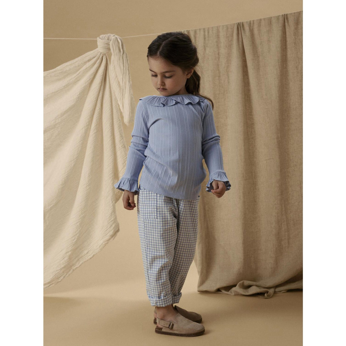 Lil'Atelier Zen Blue Nmftallula Loose Bukser Lil