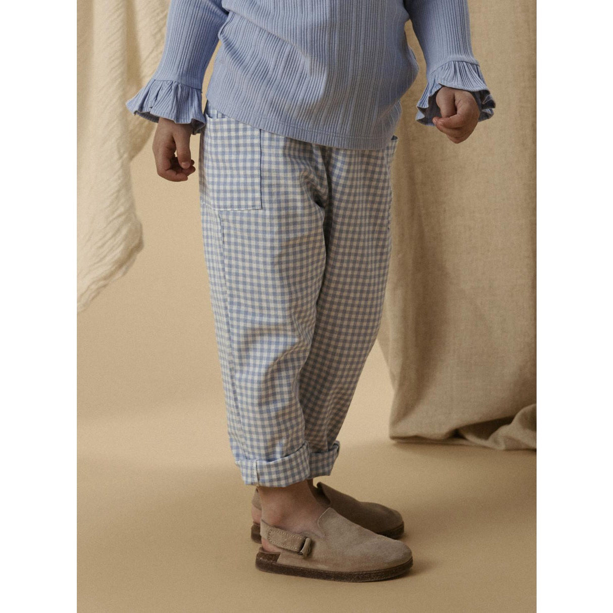 Lil'Atelier Zen Blue Nmftallula Loose Bukser Lil