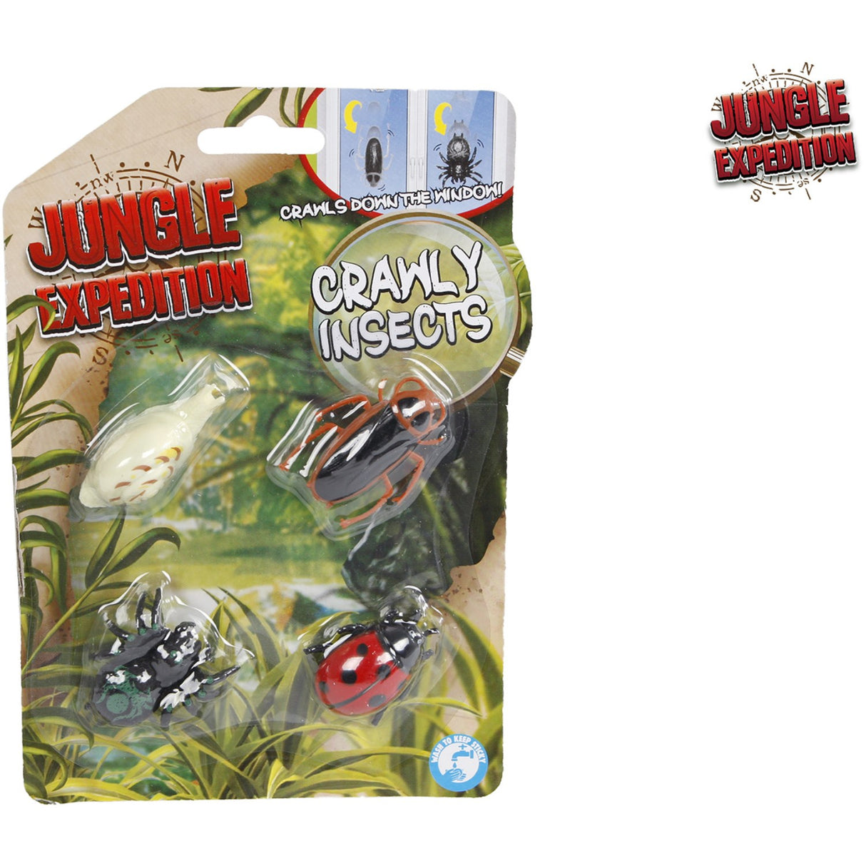 Pocket Money Window Crawly Insects 4-Pakke