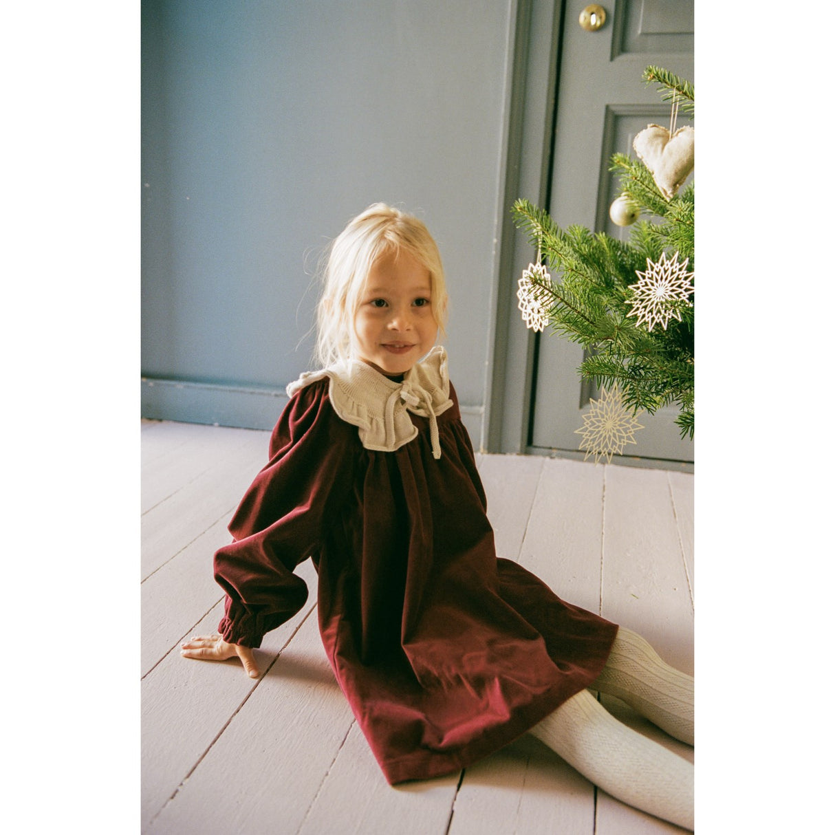 Wheat Ruby Red Kjole L/S Elvira