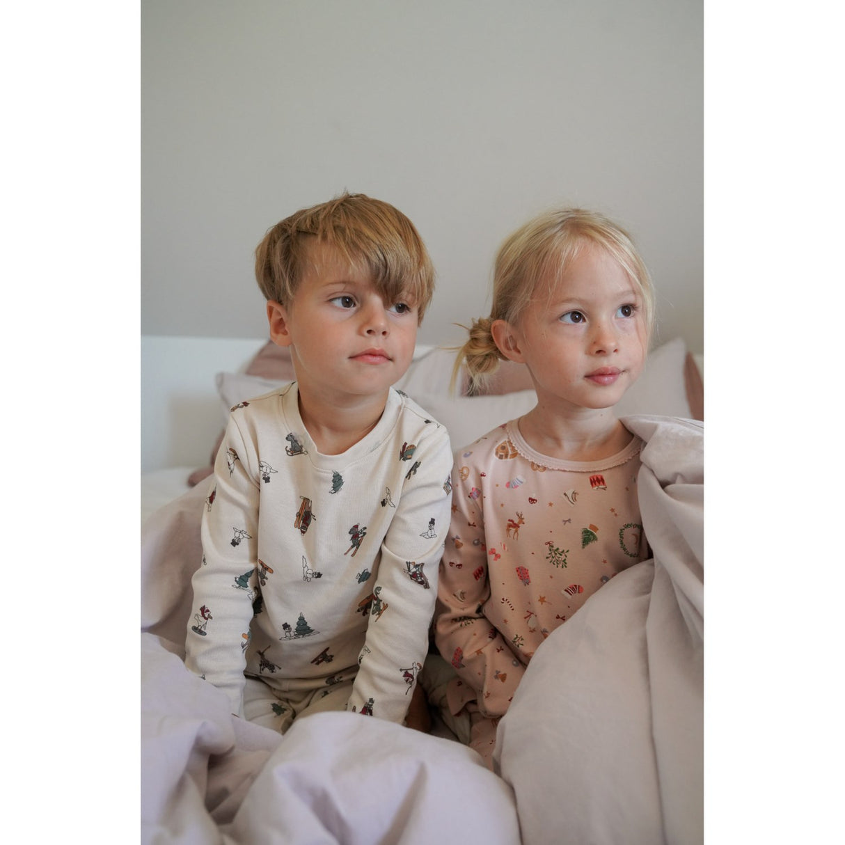 Wheat Rose Dust Holiday Nightwear Picoting Mila