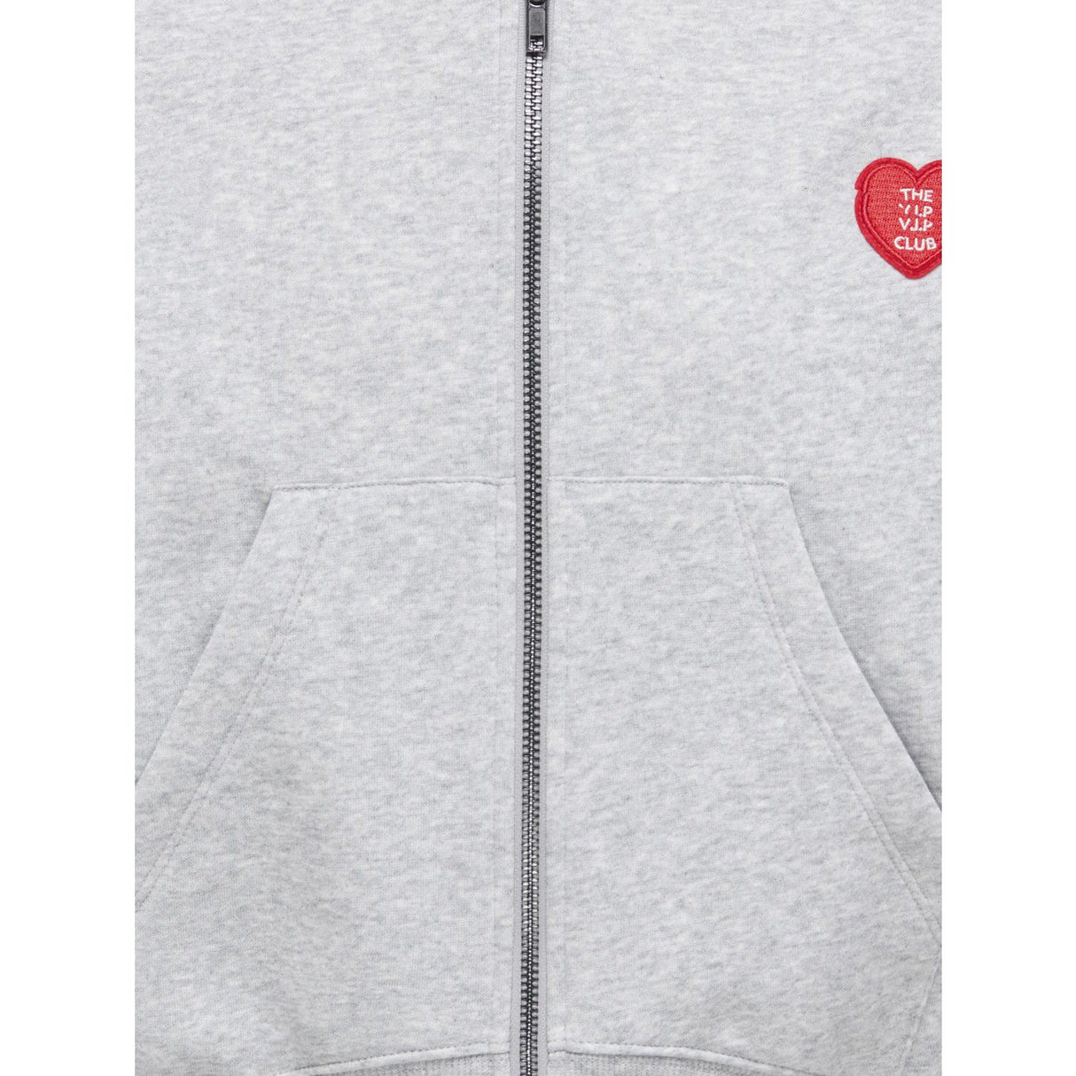 kids ONLY Light Grey Melange Kogevisa L/S Zip Hette Ovs Swt