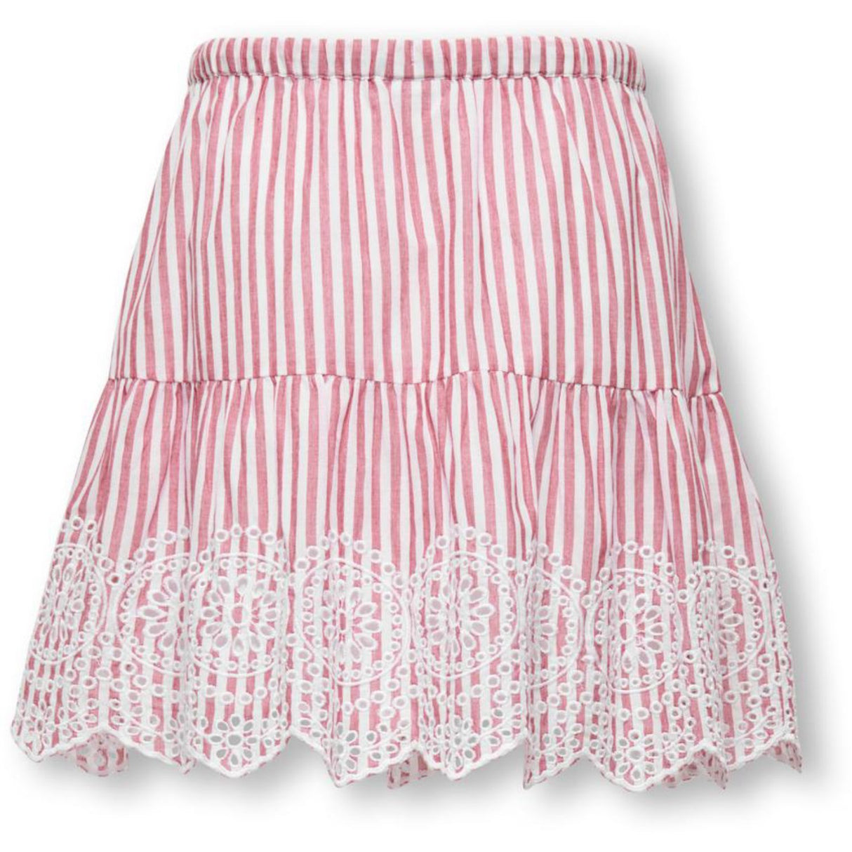 kids ONLY Barbados Cherry Cloud Dancer Kogbondi Life Emb Skjørt Wvn