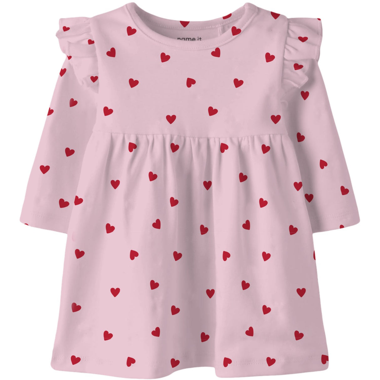 Name It Cradle Pink Nbfbheart Ls Kjole