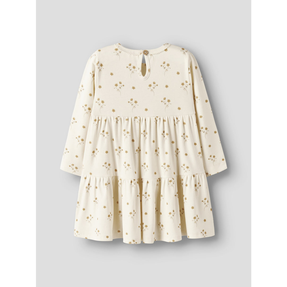 Lil'Atelier Coconut Milk Flower Yellow Nmflayo Sif Ls Kjole Lil