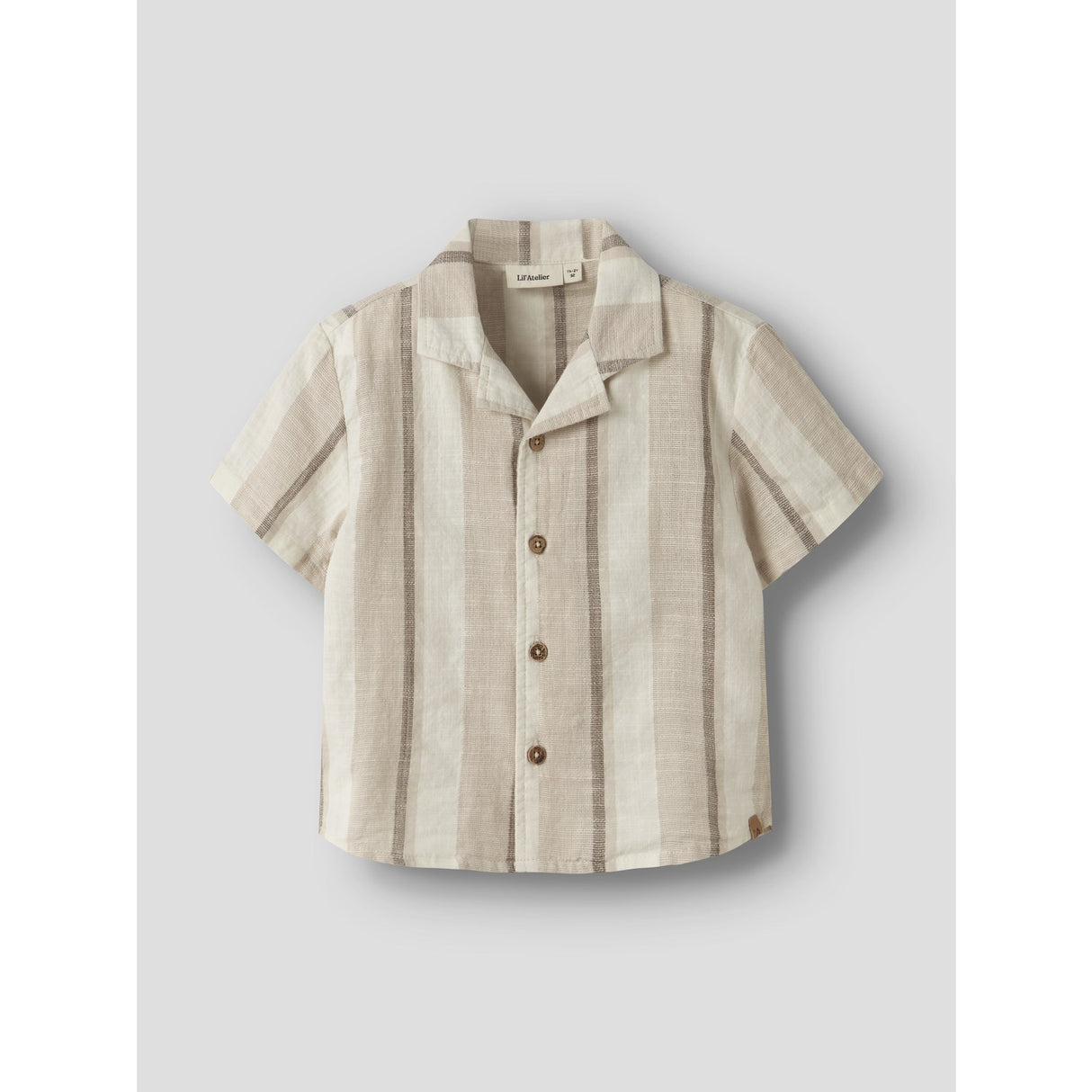Lil'Atelier Coconut Milk Nmmfibert Ss Loose Skjorte Lil