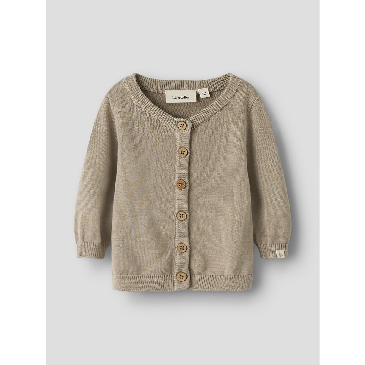 Lil'Atelier Oxford Tan Nbnduno Ls Strikk Card Lil
