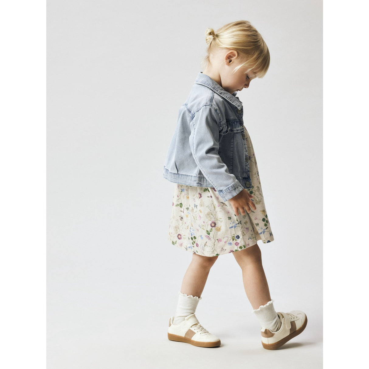 Name It Light Blue Denim Nmfjulia Dnm Frill Jakke 6006-Yb F