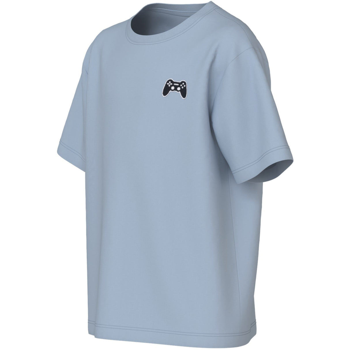 Name It Blue Fog Controller Embroidery Nkmvimpel Ss Nreg Topp