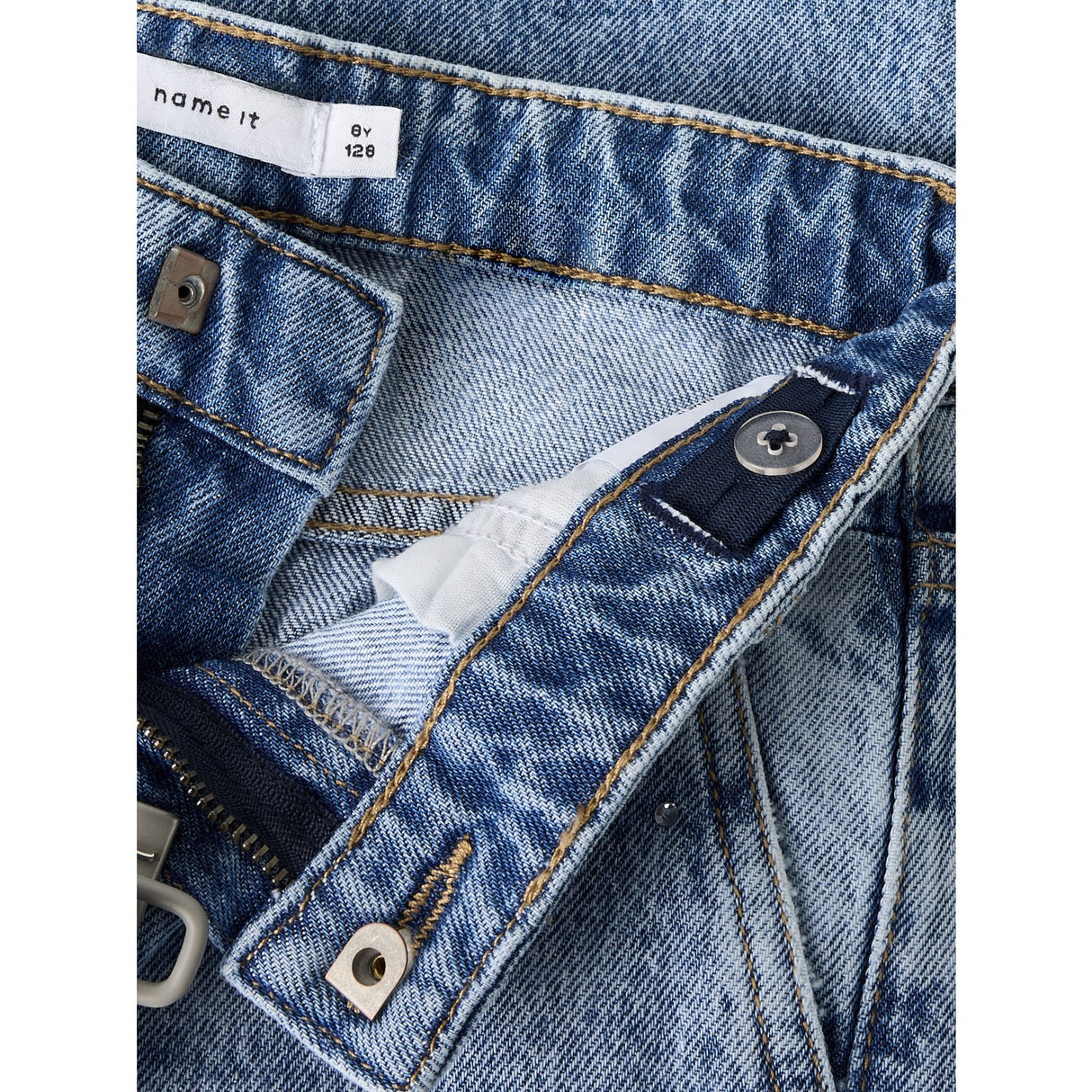 Name It Light Blue Denim Rhine Nkfrose Wide Rhine Jeans 1133-Ac D