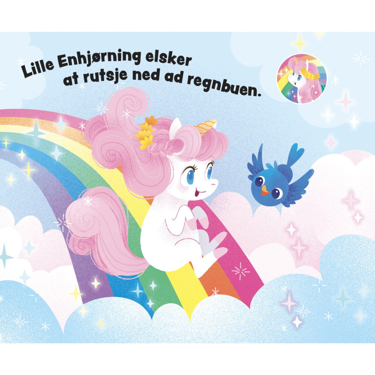 Forlaget Tukan Papbog Med Håndtag: Lille Søde Enhjørning
