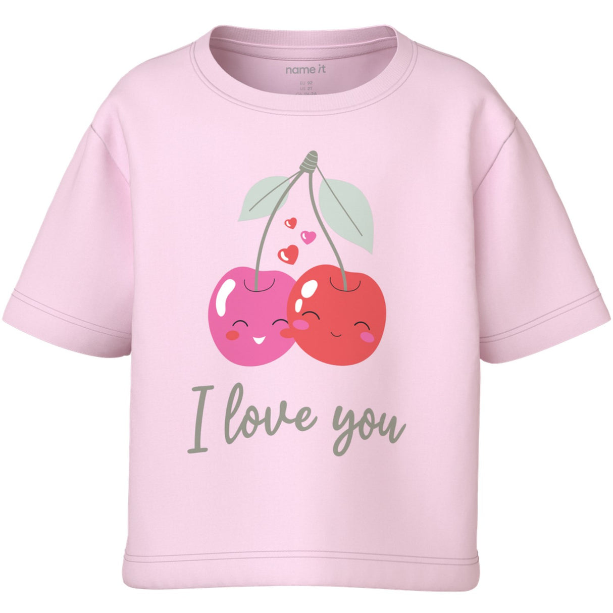 Name It Cradle Pink Cherry Love Nmfvilinse Ss Nreg Kort Topp