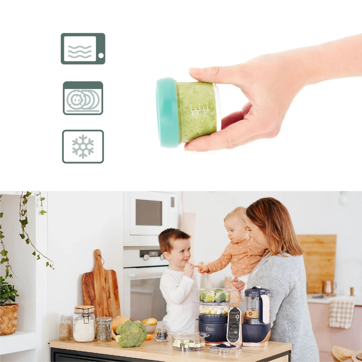 Babymoov Multi Glasbøtter 240 Ml 4-Pakke