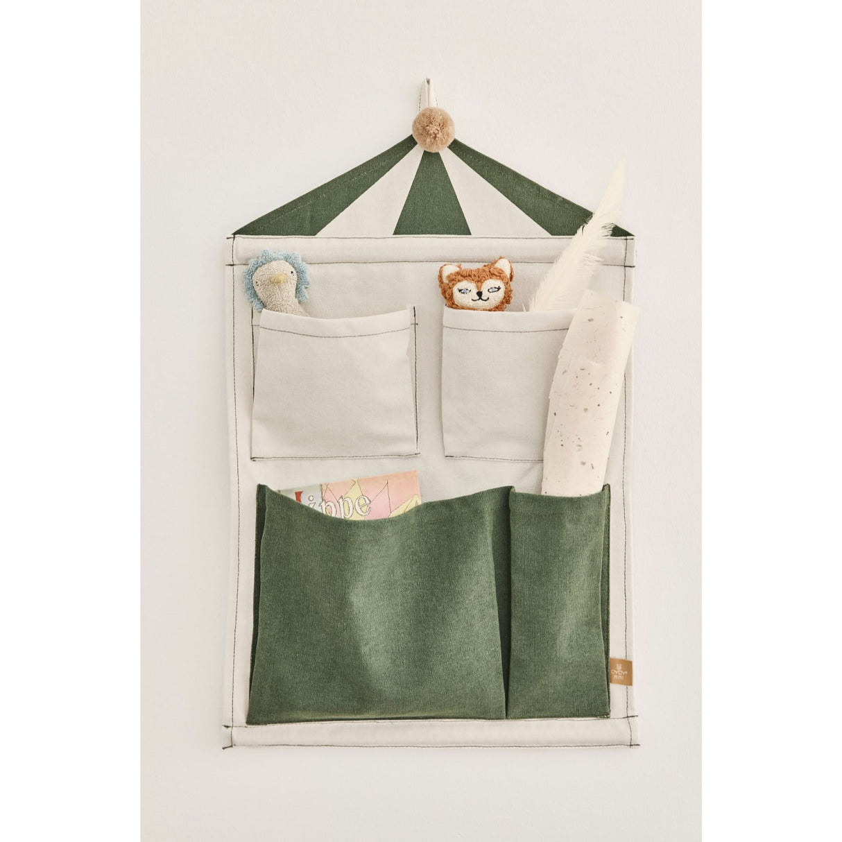 OYOY Clay/Green Circus Wall Oppbevaring 2