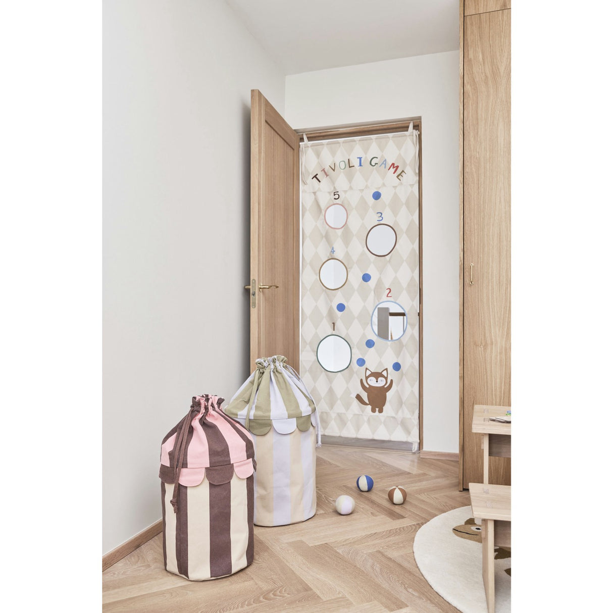 OYOY Rose/Purple Saga Basket Sett Of 2