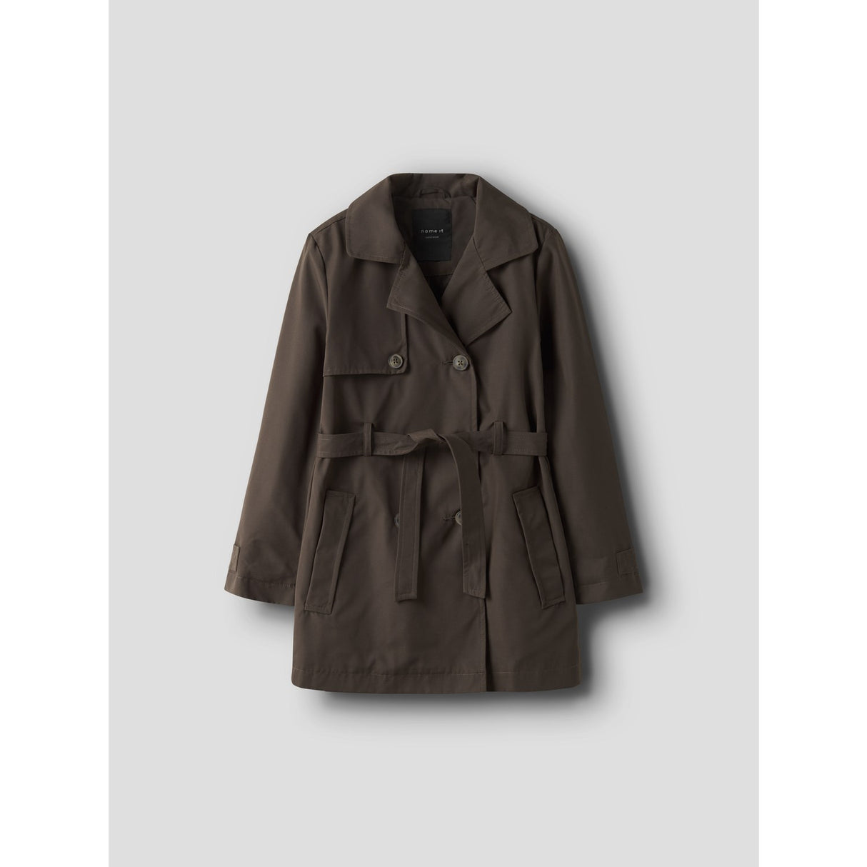 Name It Chocolate Brown Nkfmadelin Trench Frakk Noos