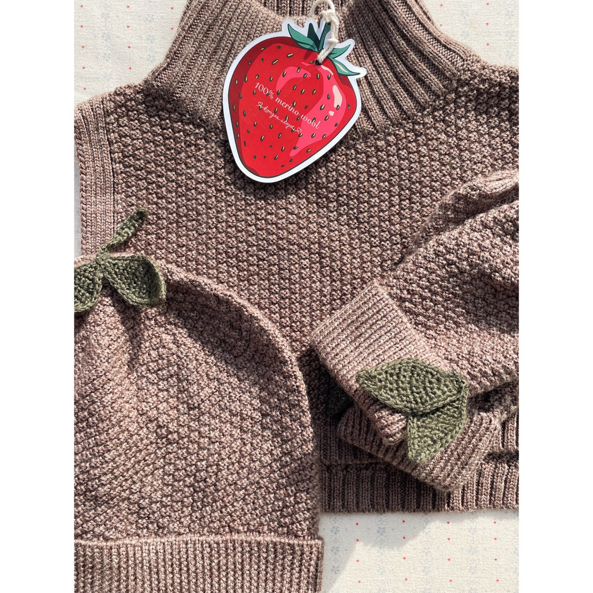 Konges Sløjd Bunny Brown Melange Fruity Beanie