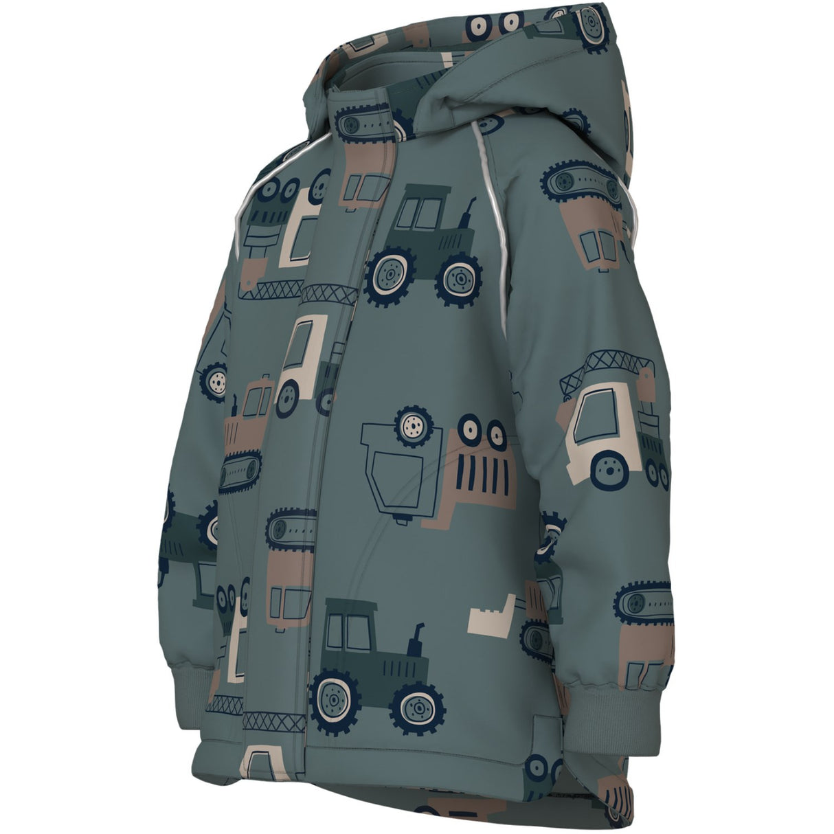 Name It Balsam Green Machines Nmmalfa08 Softshell Jakke Aop Fo