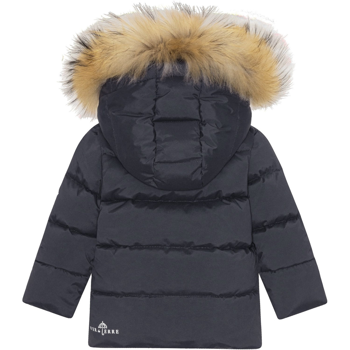 Ver De Terre 600 Navy Baby Down Jakke W/Fur