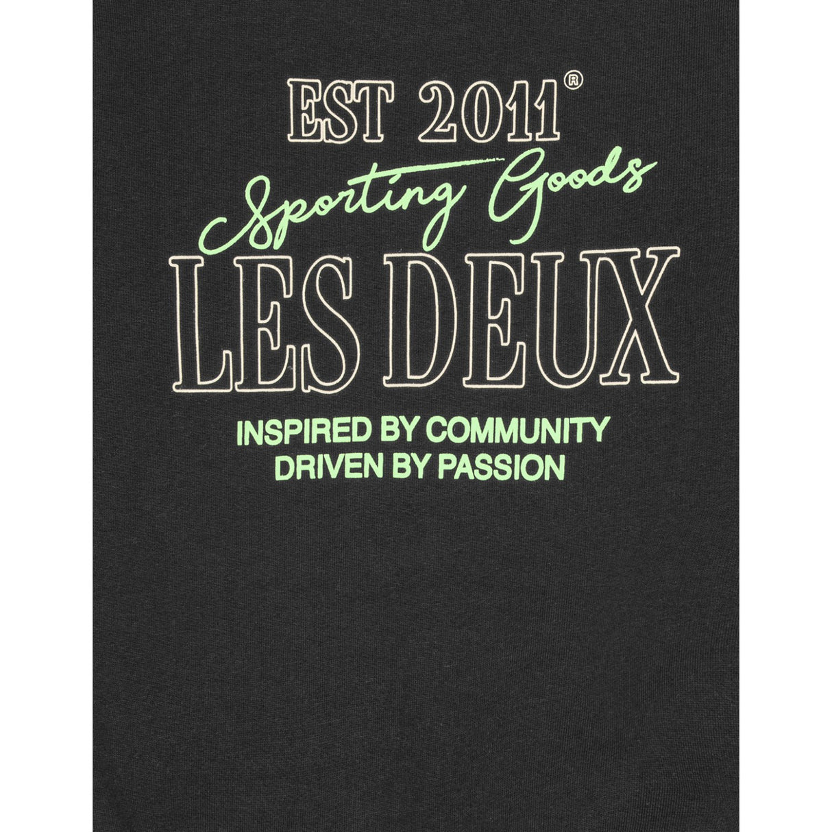 Les Deux Kids Black Allen Collegegenser KIDS