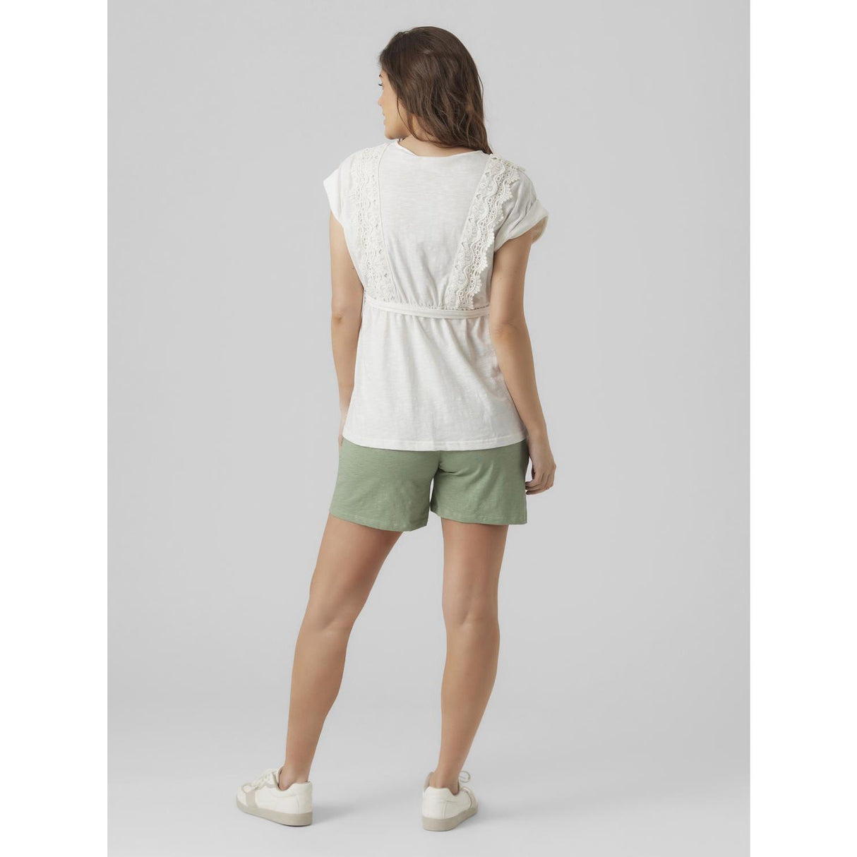 Mama;licious Snow White Crochet Mlalisa Mary Caps Jrs Topp 2F. Noos