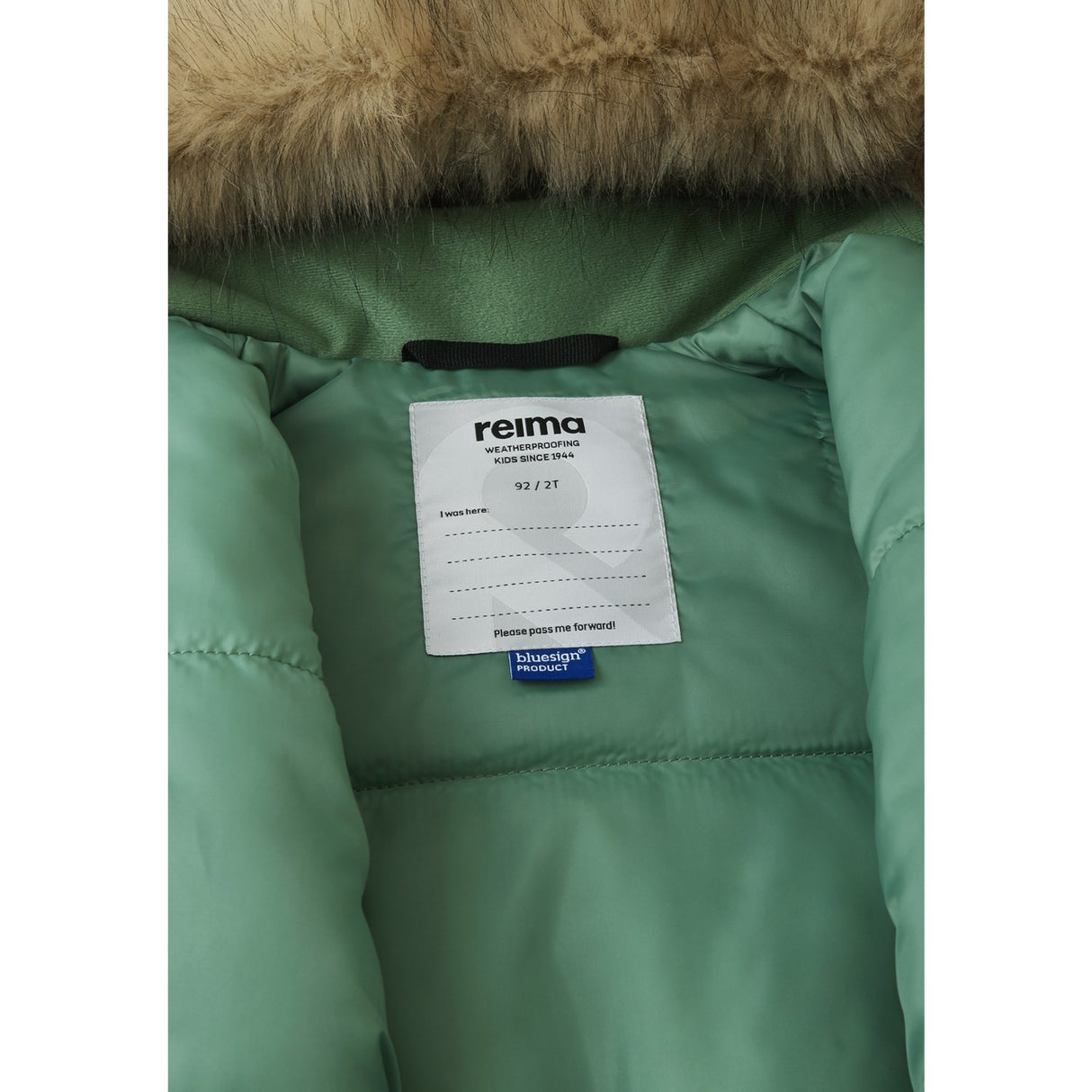 Reima Gotland Green Clay Reimatec Vinter Flydress
