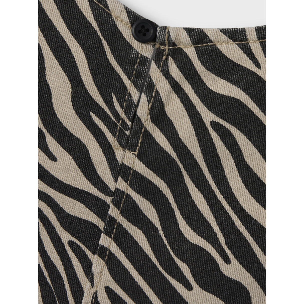 Name It Cement Black Zebra Zebra Twill Spencer Kjole