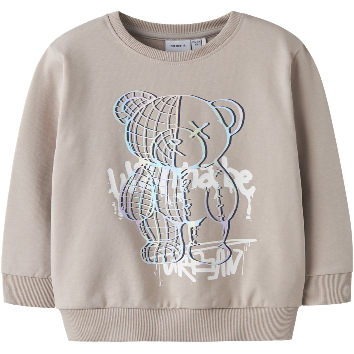 Name It Chateau Gray Nmmdonvu Ls Nreg Sweat Box Unb