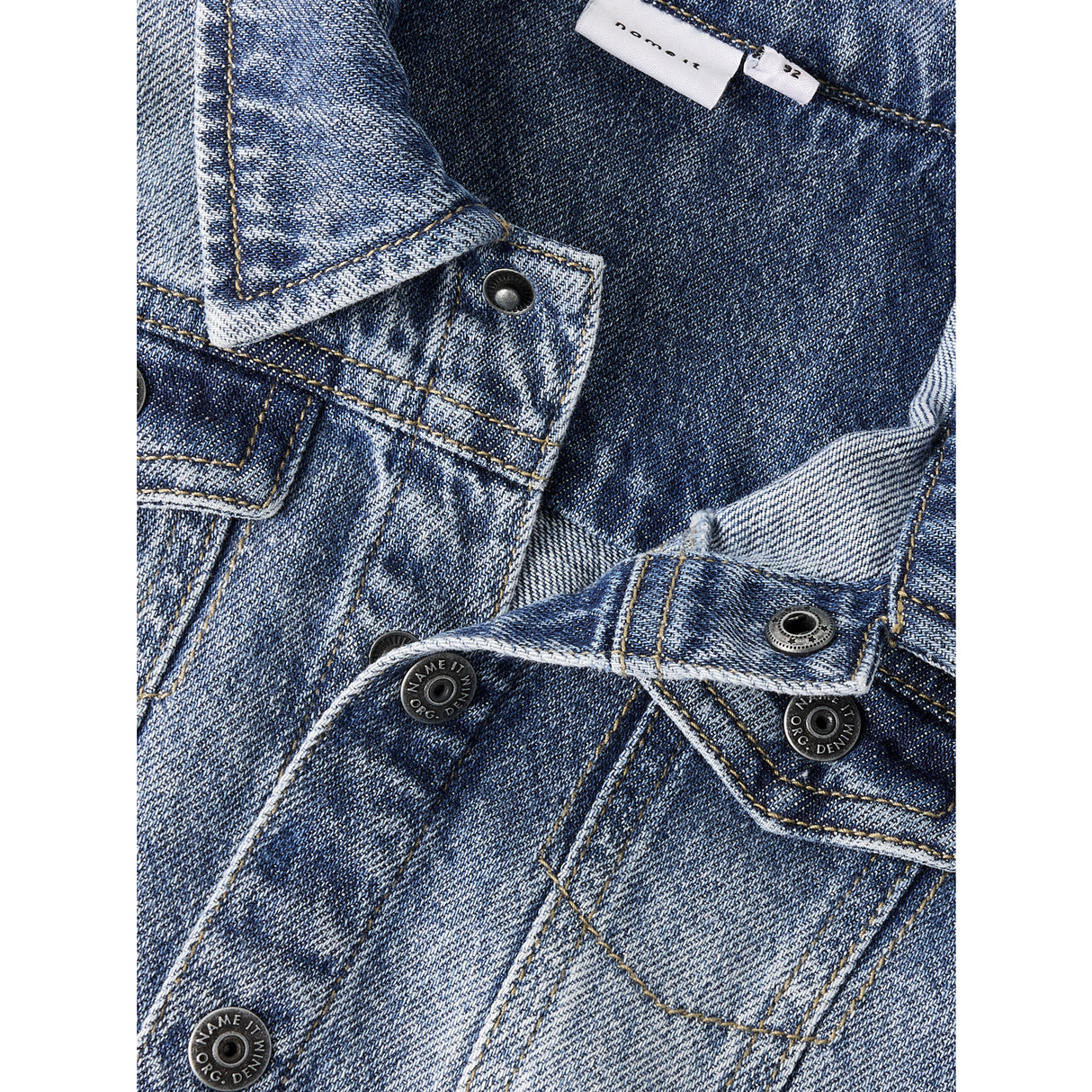 Name It Medium Blue Denim Nmmnick Ls Dnm Jakke 3148-Xs D