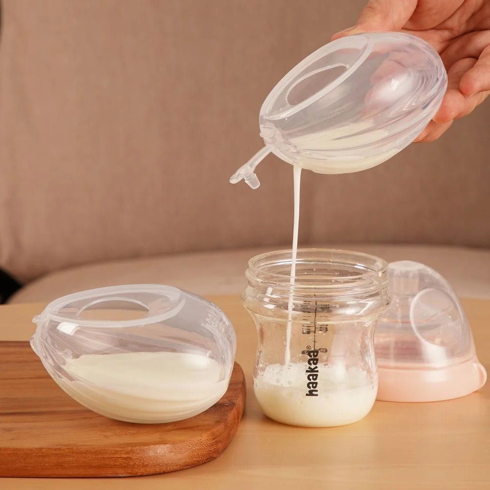 Haakaa Clear Shell Wearable Brest Pump Including Steriliser Bag 2-Pakning 75ml