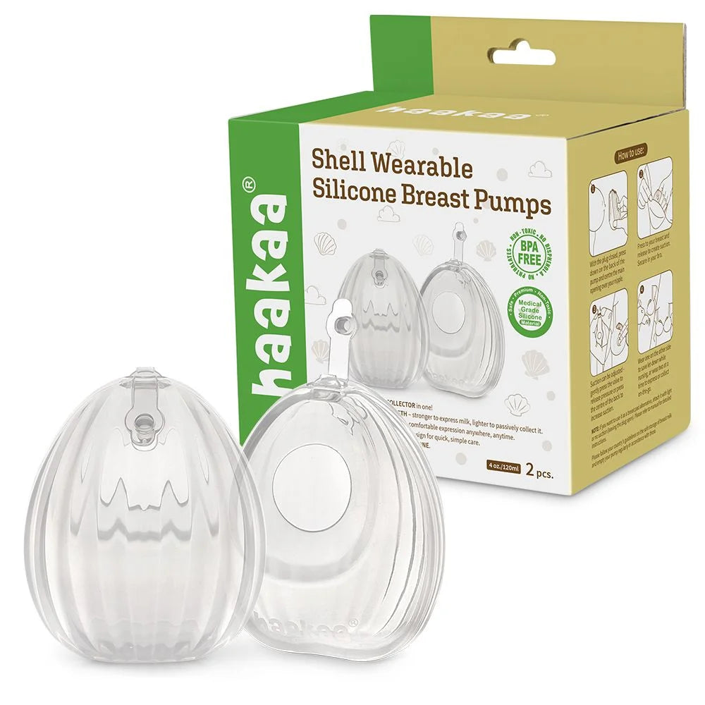 Haakaa Clear Shell Wearable Brest Pump 2-Pakning 120ml