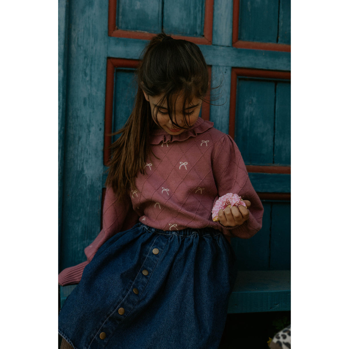 Fliink Ash Rose Alon Bue Bluse