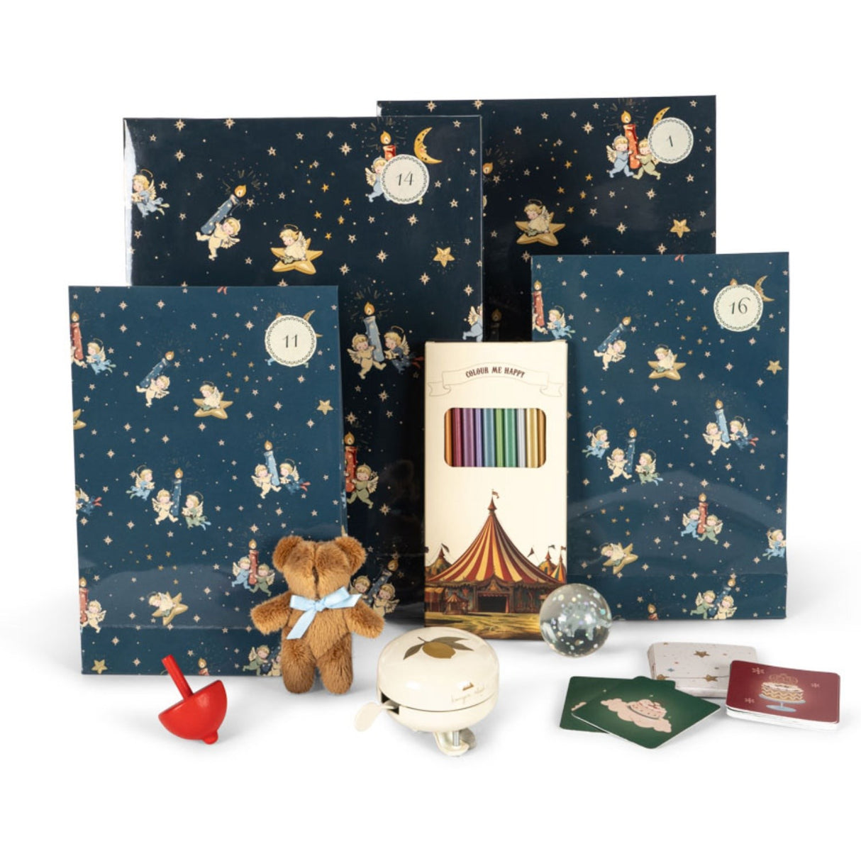 Konges Sløjd Blue Christmas Calendar Med 24 Gifts