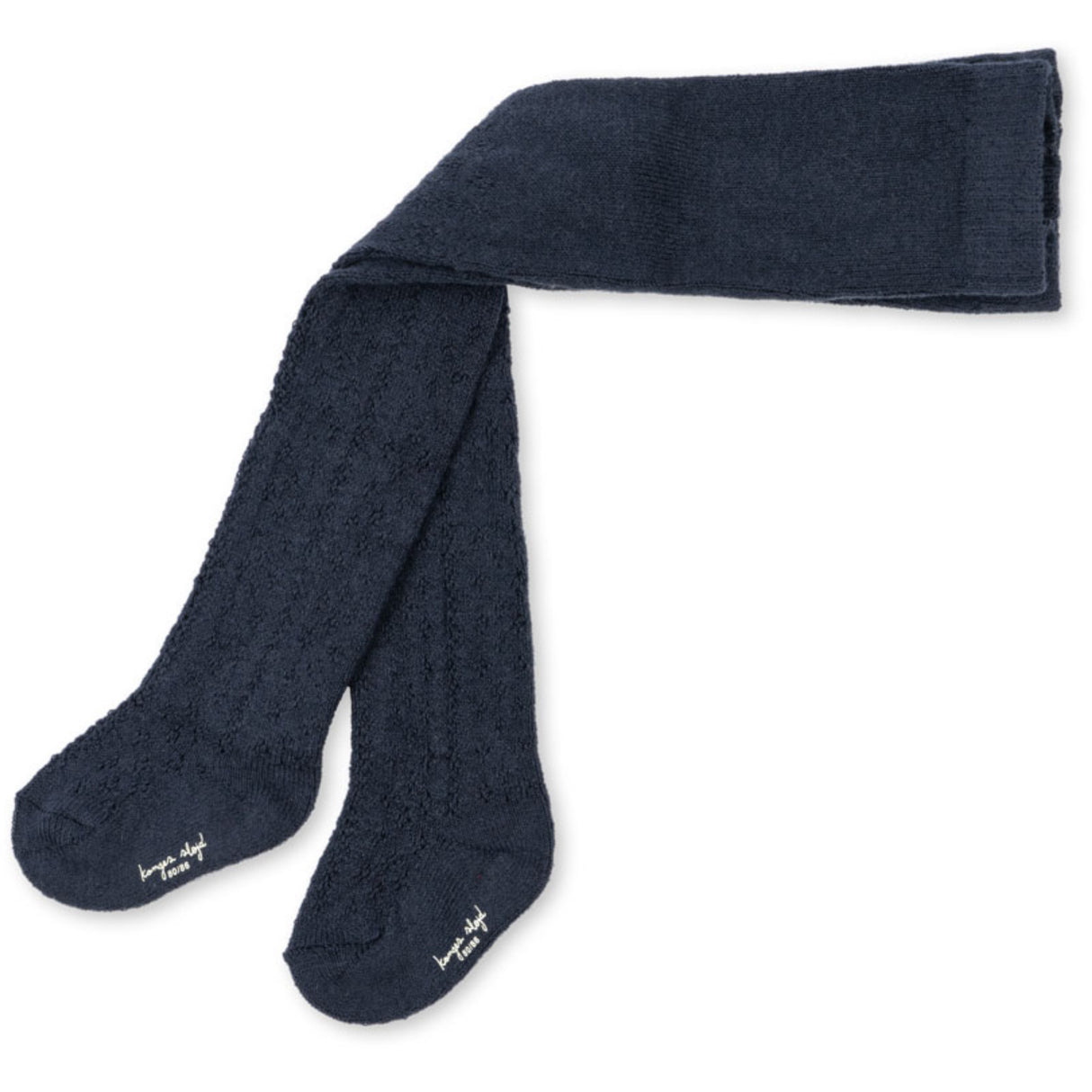 Konges Sløjd Navy Ull Pointelle Strømpebukser