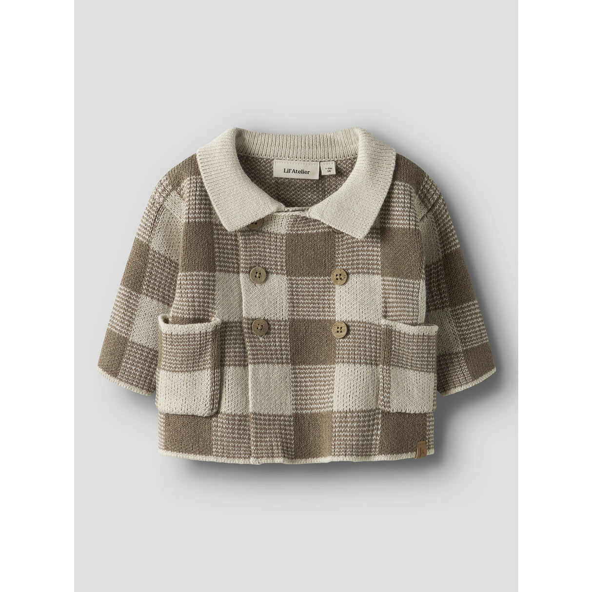 Lil'Atelier Sepia Tint Nbmrobo Ls Loose Strikk Card Lil