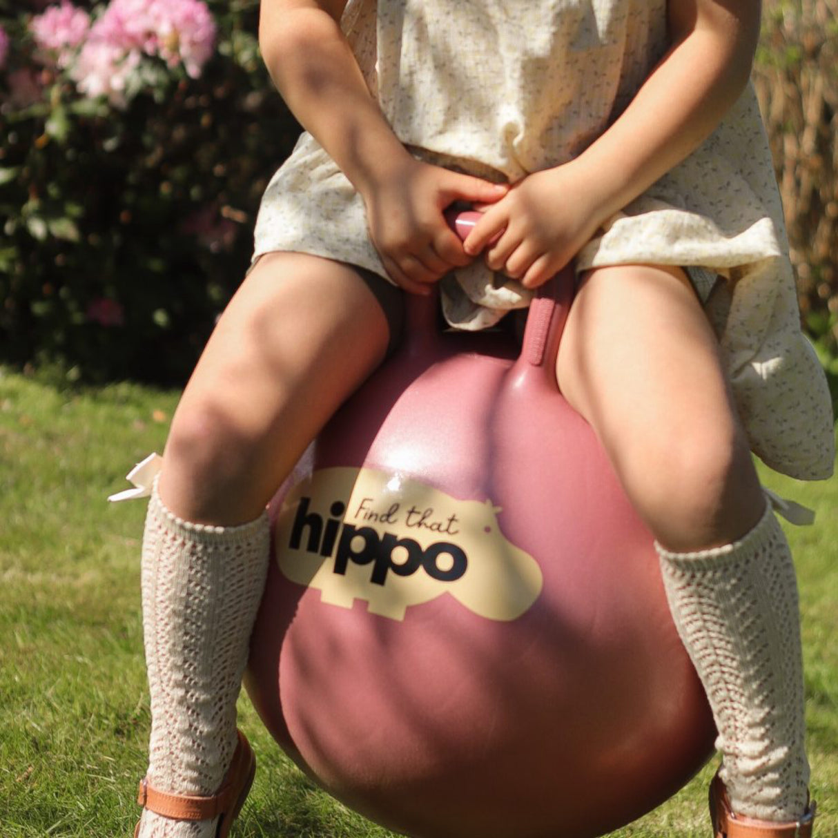 Find that Hippo Hoppebold - Farge Tyrkisk Rose, Str. 45 Cm