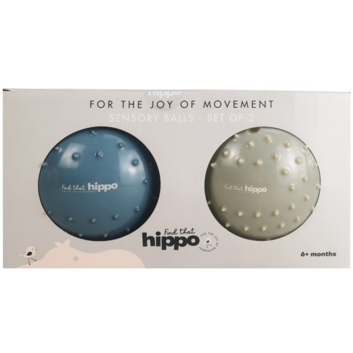 Find that Hippo Sanse-Bolde - Sett Med 2 Stk., Farver Metallic Blue & Khaki