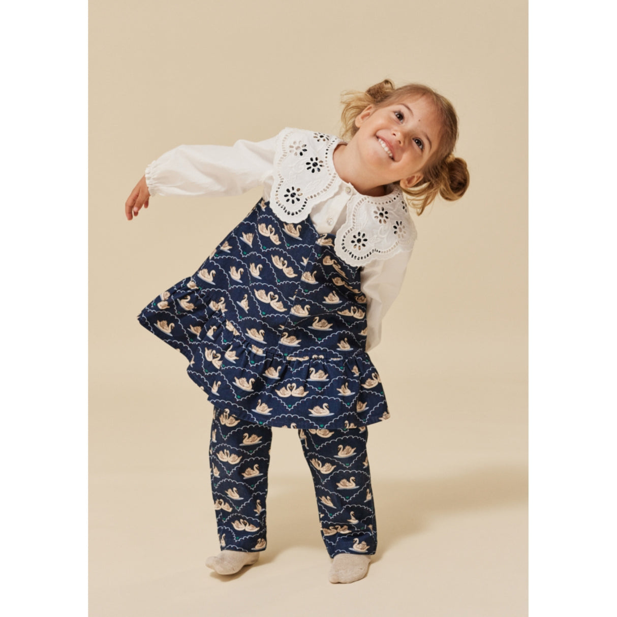 Konges Sløjd x Luksusbaby Swan Eclipse Fen Bukser