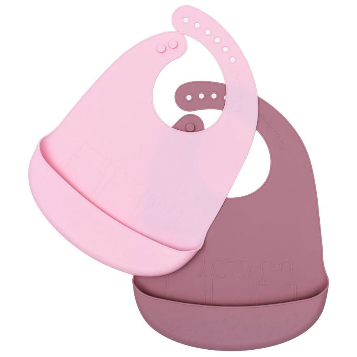 We Might Be Tiny Lyserød & Støvet Rosa 2-Pakning Hakesmekke