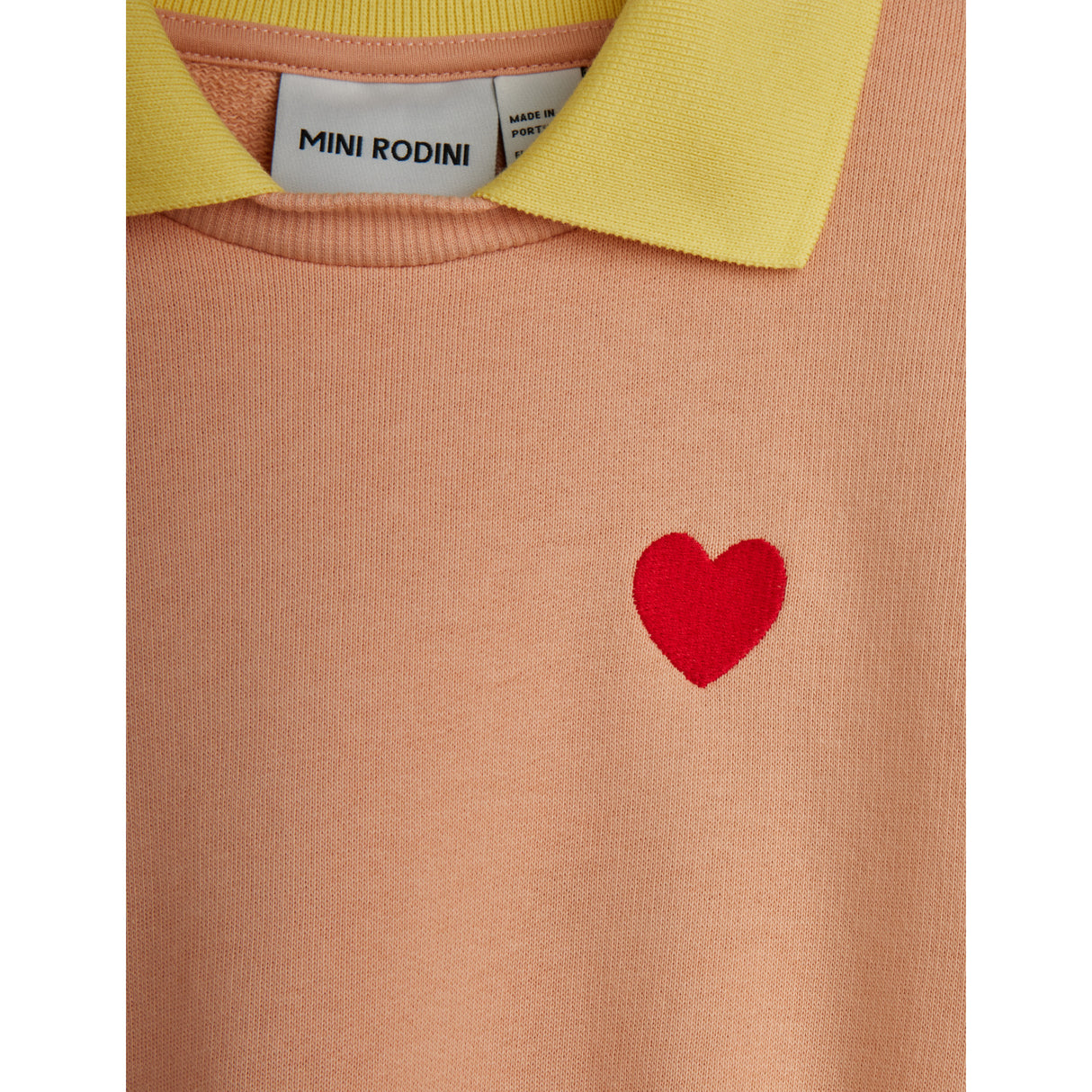 Mini Rodini Pink Heart Emb Halsbånd Collegegenser