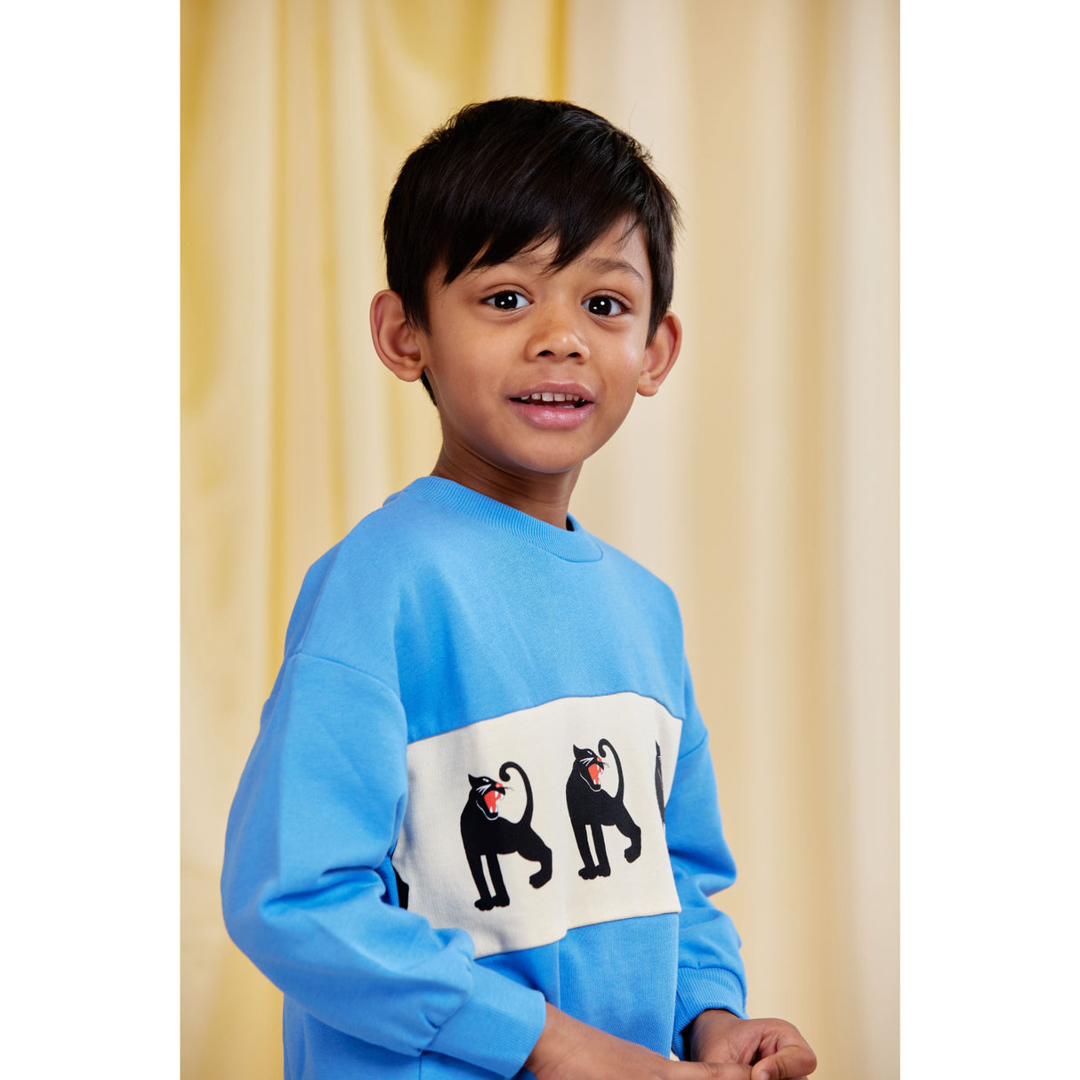 Mini Rodini Blue Panther Panel Collegegenser