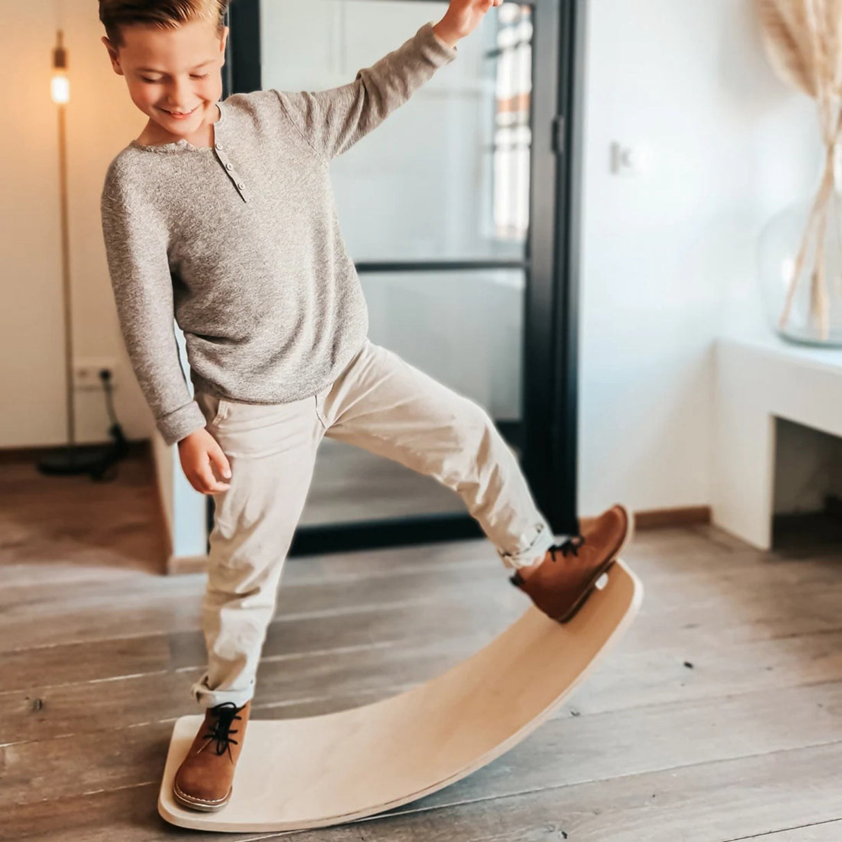 Curve Lab Light Grey Major Arc Balance Board Felt