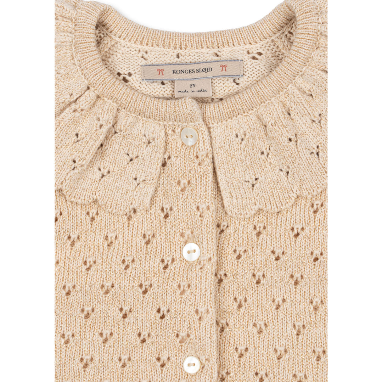 Konges Sløjd Buttercream Holiday Strikk Cardigan