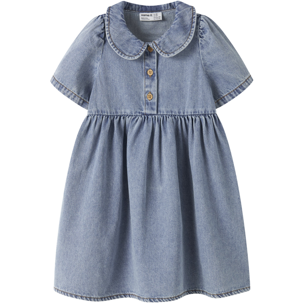 Name It Medium Blue Denim Nmfpoppy Dnm Kjole 5011-Ov H
