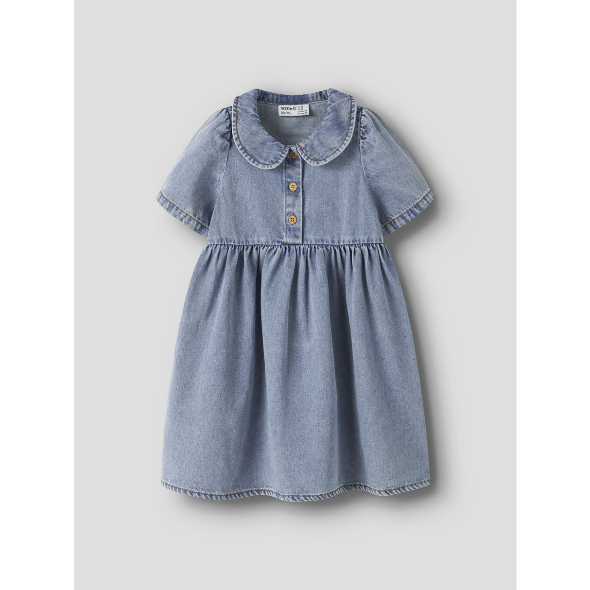 Name It Medium Blue Denim Nmfpoppy Dnm Kjole 5011-Ov H