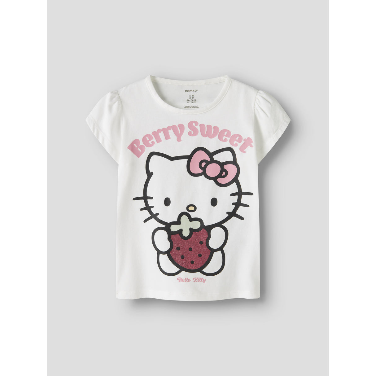 Name It Bright White Nmfasda Hellok Ss Topp Sky