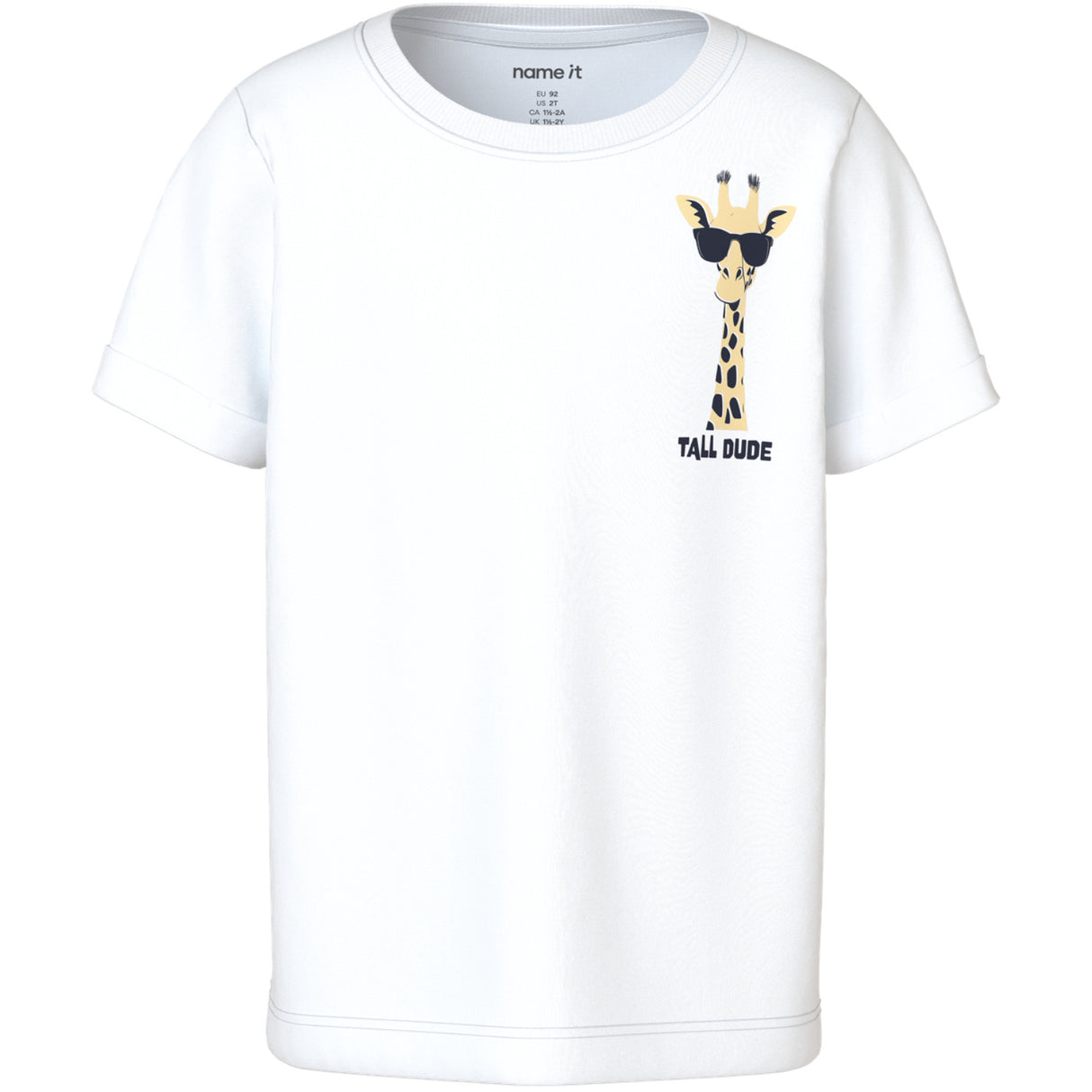 Name It Bright White Giraffe Nmmvux Ss Topp