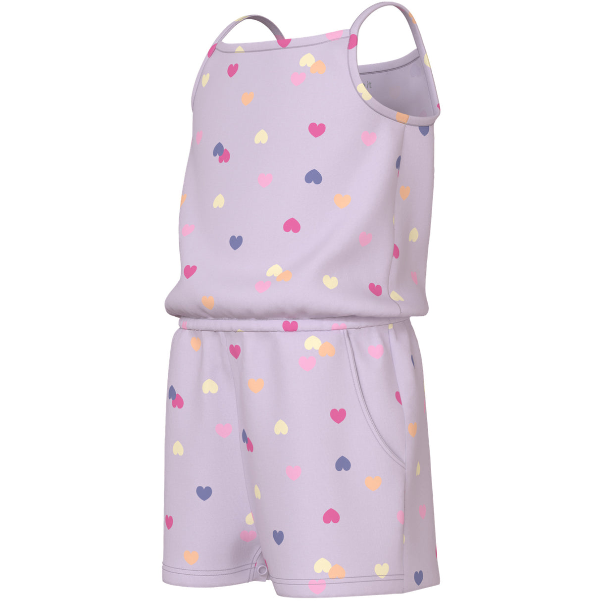 Name It Lavender Fog Colorful Hearts Nmfvigga Stropp Drakt