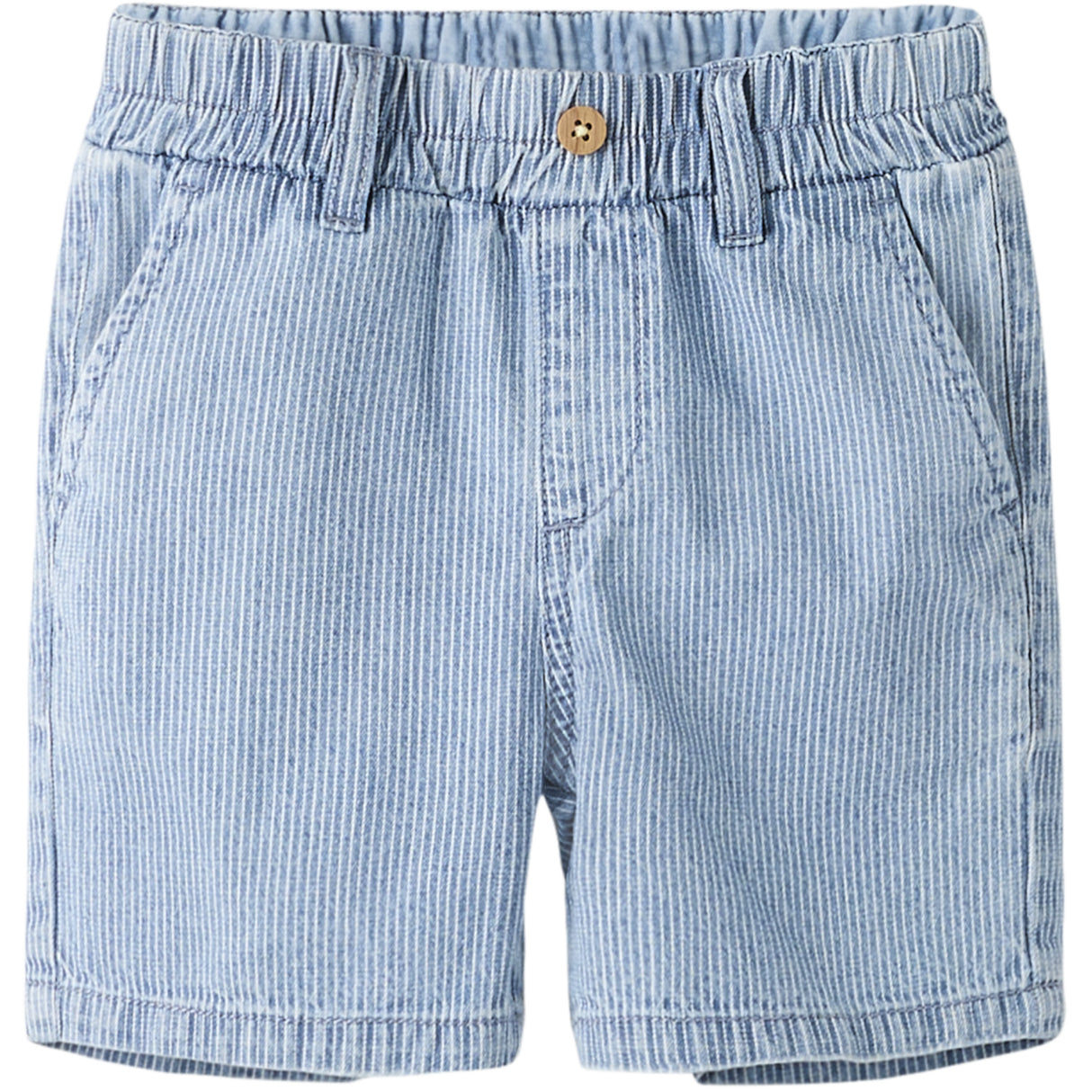Name It Light Blue Denim Nmmryan Jog Stripe Dnm L Shorts 1910-Ip